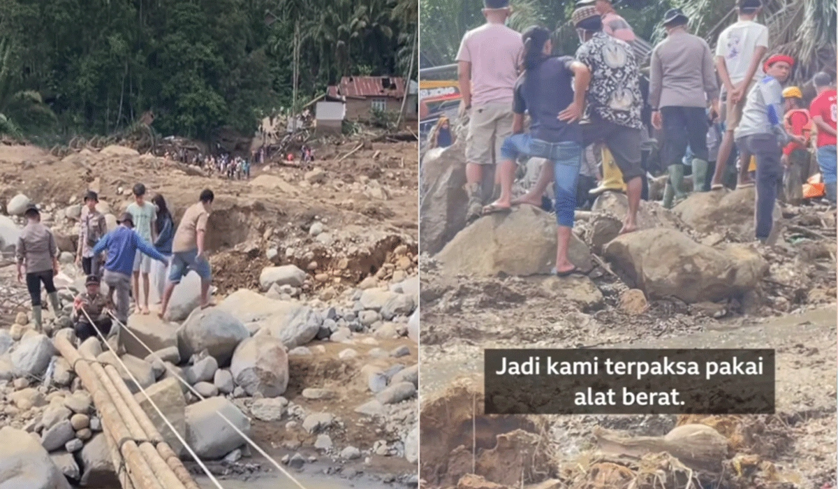 Ibunda Terjebak 4 Hari di Puing, Pria Sumbar Harus Sewa Alat Berat Sendiri, Pemerintah Menghilang