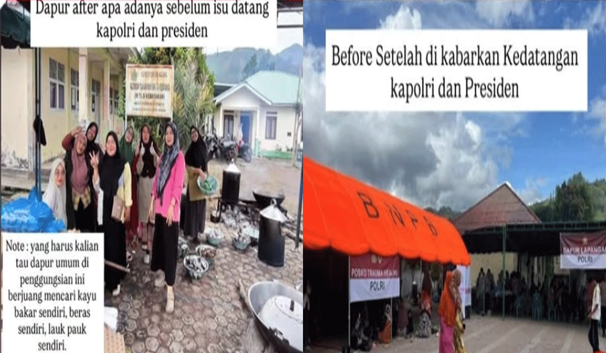 Tenda BNPB Tiba-Tiba Muncul, Ini Murni Bantuan Atau Karna Kunjungan Pejabat