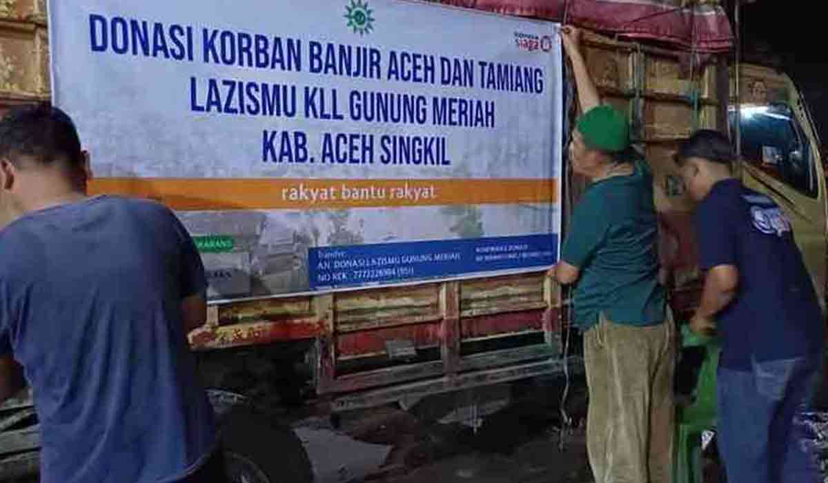 Lazismu Aceh Salurkan 8 Ton Bantuan untuk Korban Banjir Tamiang